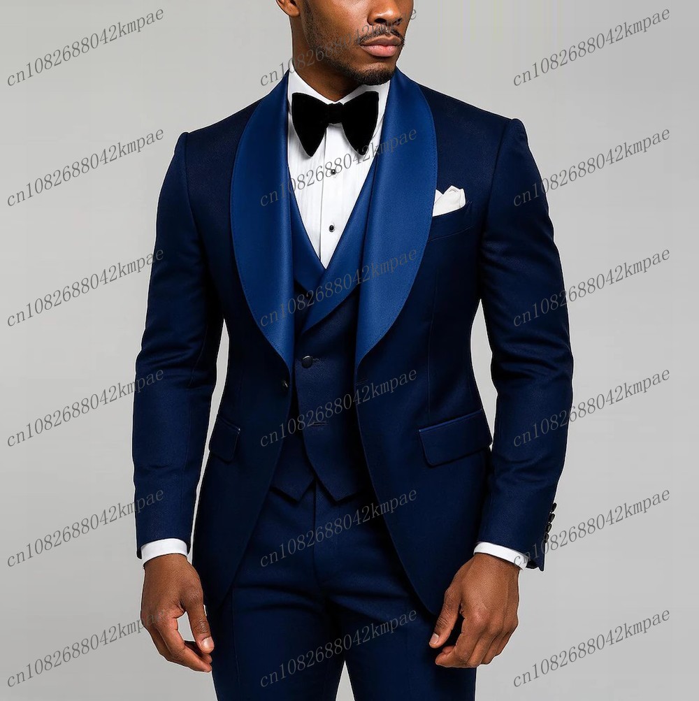 Men'S Formal Wear Accessories - Nouveau bleu marine formel hommes costume