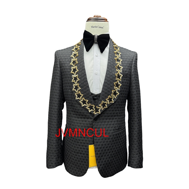 Men'S Formal Wear For Reception - Costume 3 Pièces Homme Slim Fit