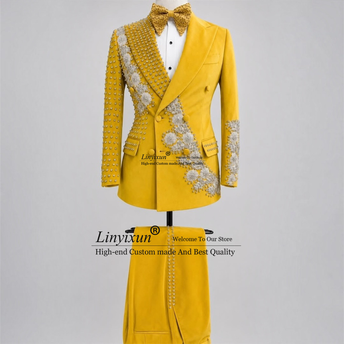 Men Formal Wear Wedding - Costumes pour hommes Fashion 3D Floars
