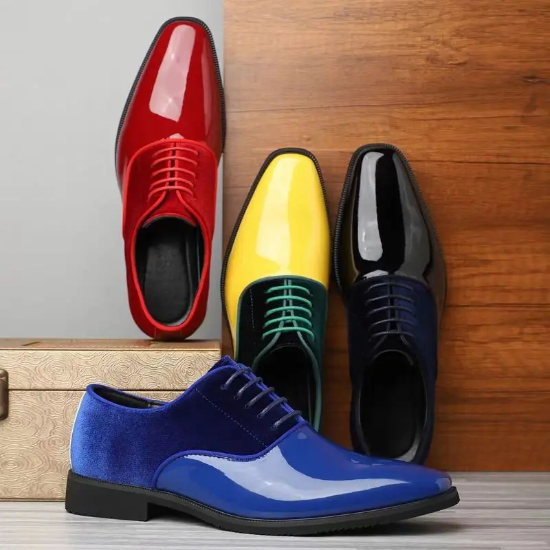 Men Formal Party Wear Dress - Chaussures habillées Oxford colorées pour hommes,