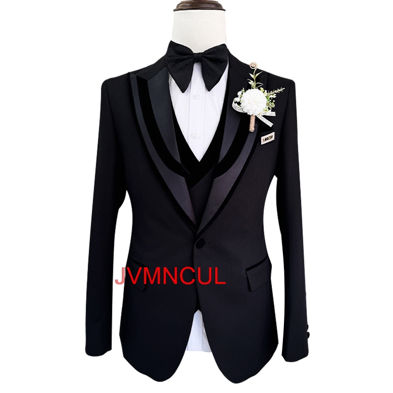 Men'S Formal Wear For Reception - Costume 3 Pièces Homme Slim Fit