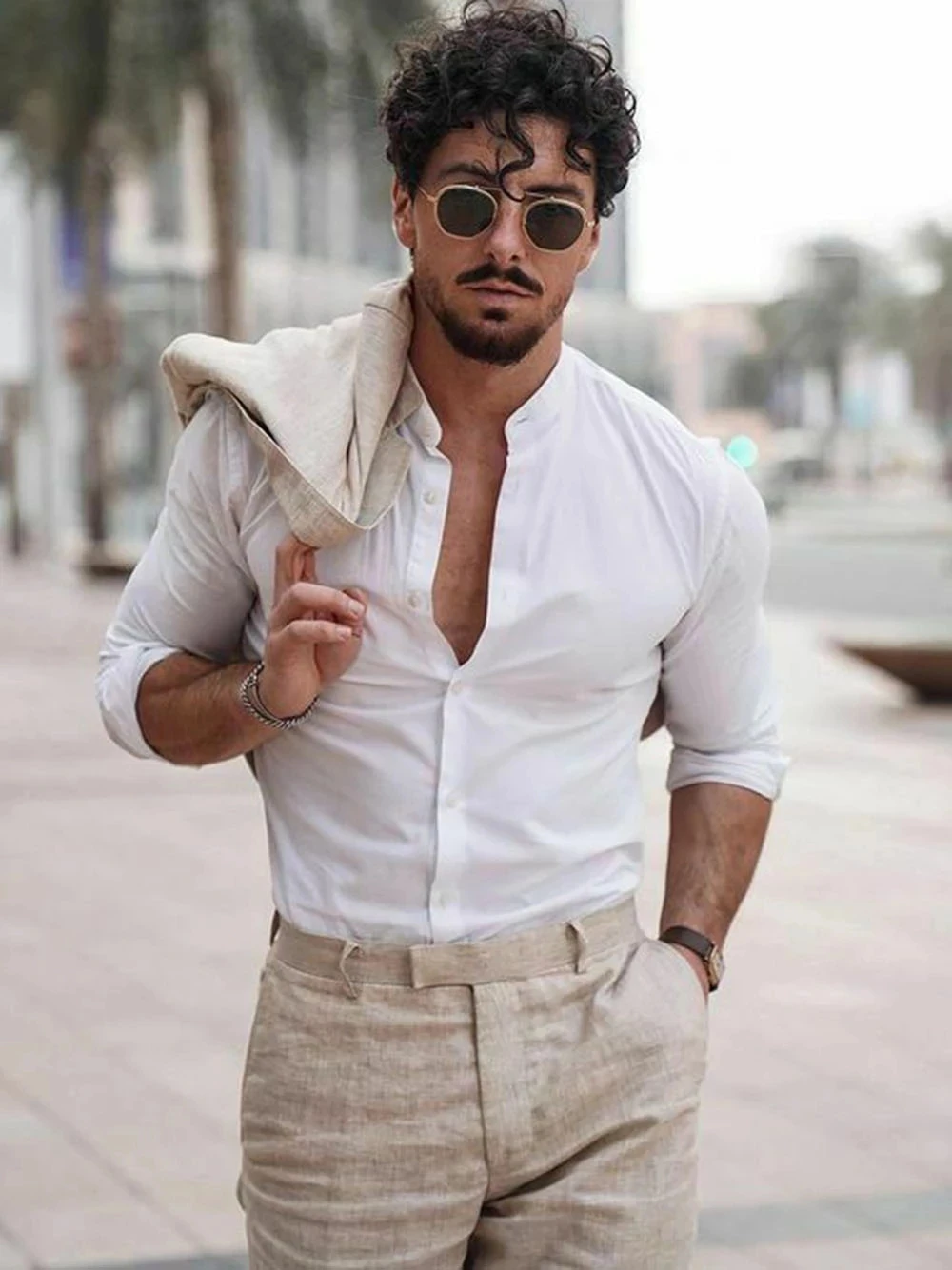 Costume d'été en lin pour homm - Men Linen Formal Wear avis et prix