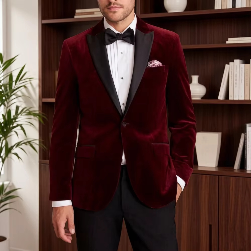 Costume de cérémonie en velour - Men'S Formal Wear For Reception avis et prix