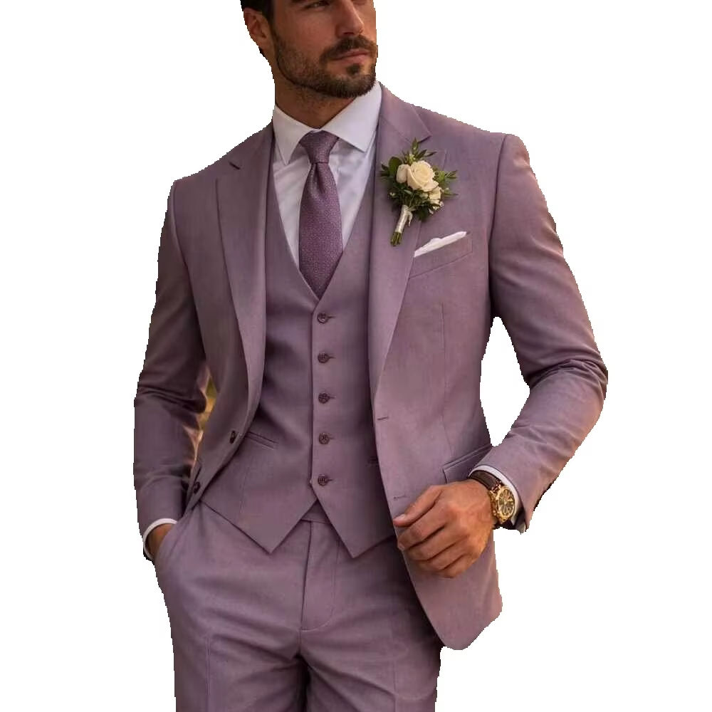 Costume 3 Pièces Homme Lavande - Men'S Formal Wear In Wedding avis et prix