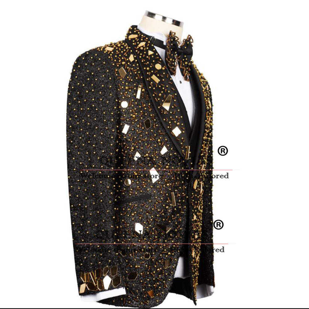 Costume de perles de cristaux  - Men'S Formal Wear For Reception avis et prix