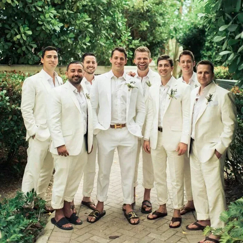 Smoking de mariage en lin pour - Men Linen Formal Wear avis et prix