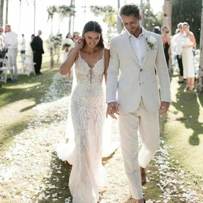 Smoking de mariage en lin pour - Men Linen Formal Wear avis et prix