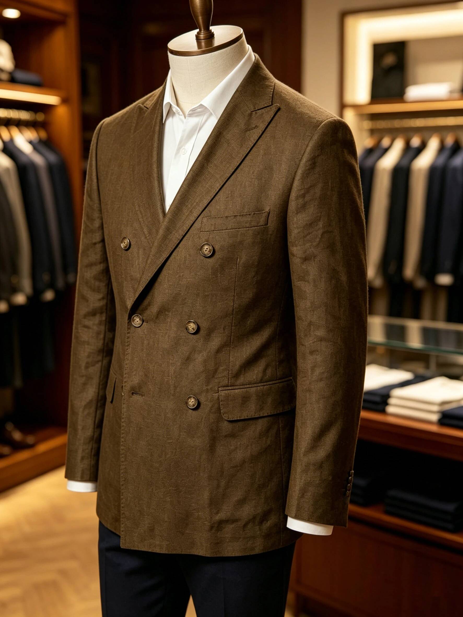 Blazer en lin croisé pour homm - Men Linen Formal Wear avis et prix