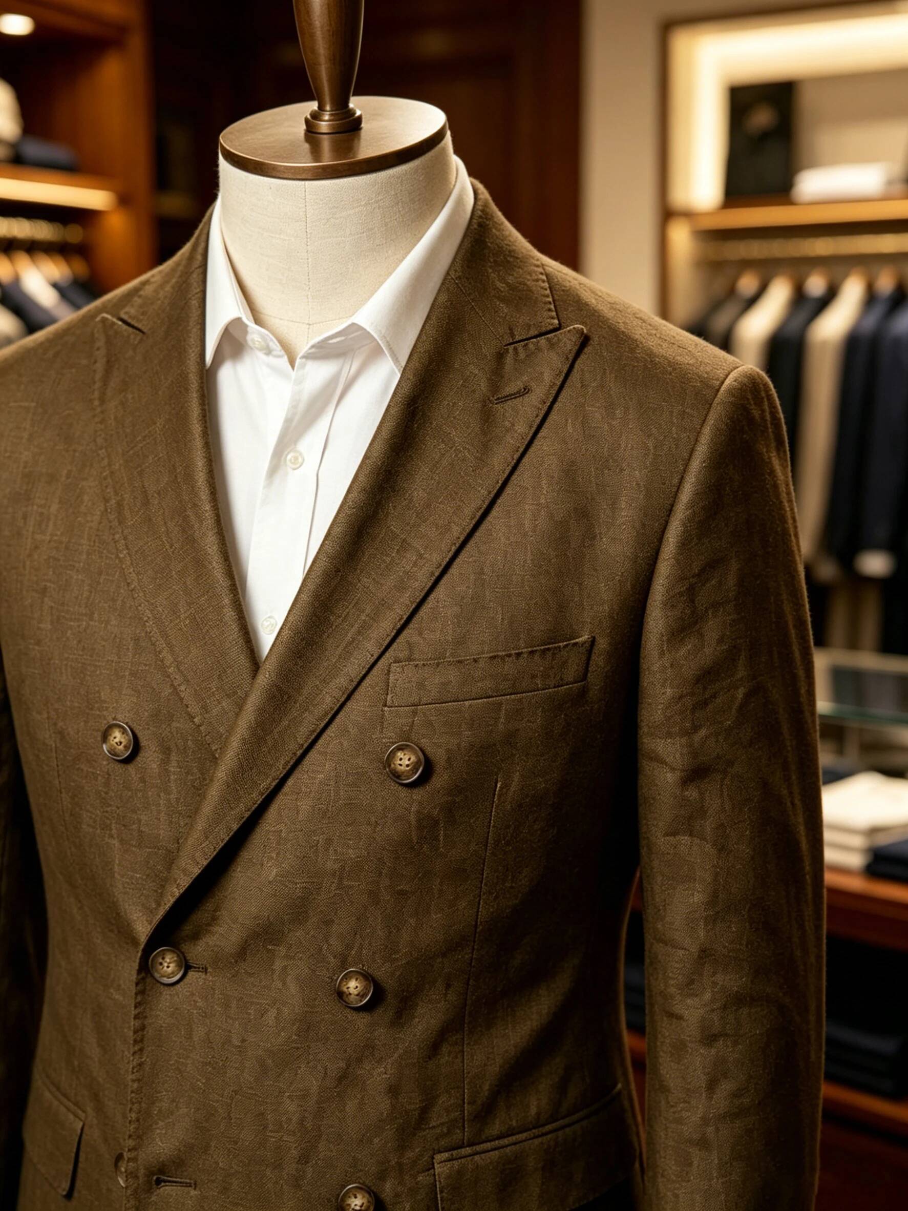 Blazer en lin croisé pour homm - Men Linen Formal Wear avis et prix