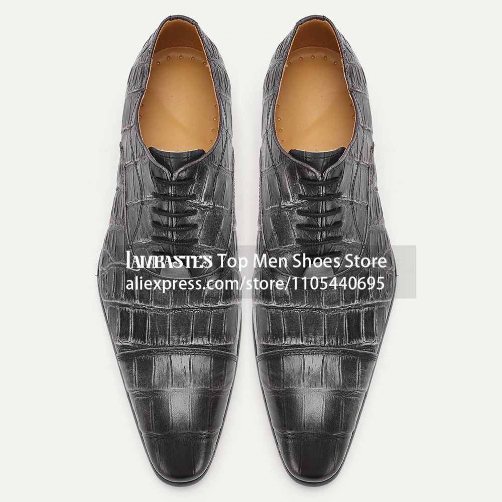 Chaussures Oxford en cuir noir - Scale - Men Formals & Ethnic Wear avis et prix