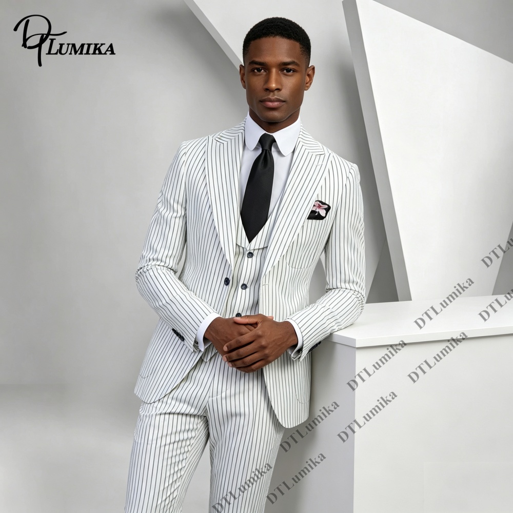Costume classique à rayures fi - Men'S Formal Wear Accessories avis et prix