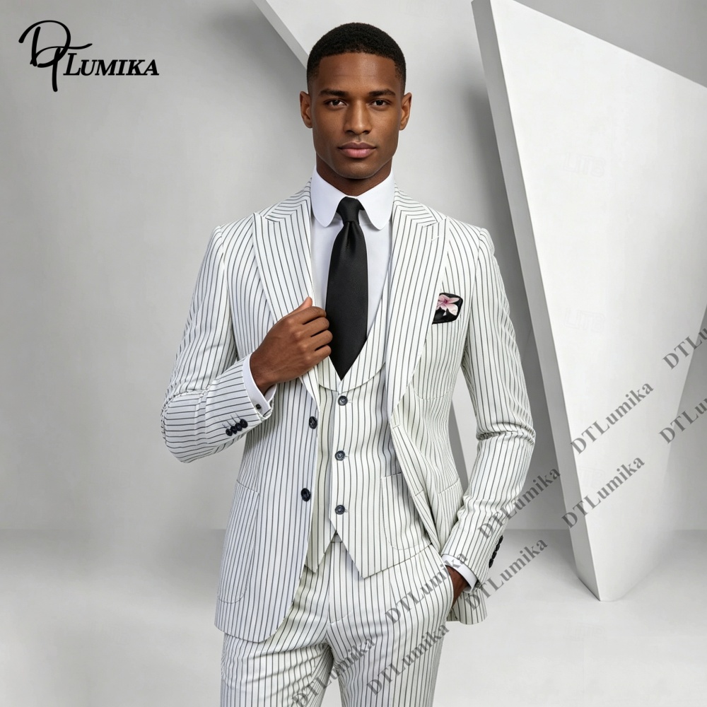 Costume classique à rayures fi - Men'S Formal Wear Accessories avis et prix